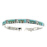 Multicolor Silver Native American Design Link Bracelet TX40785